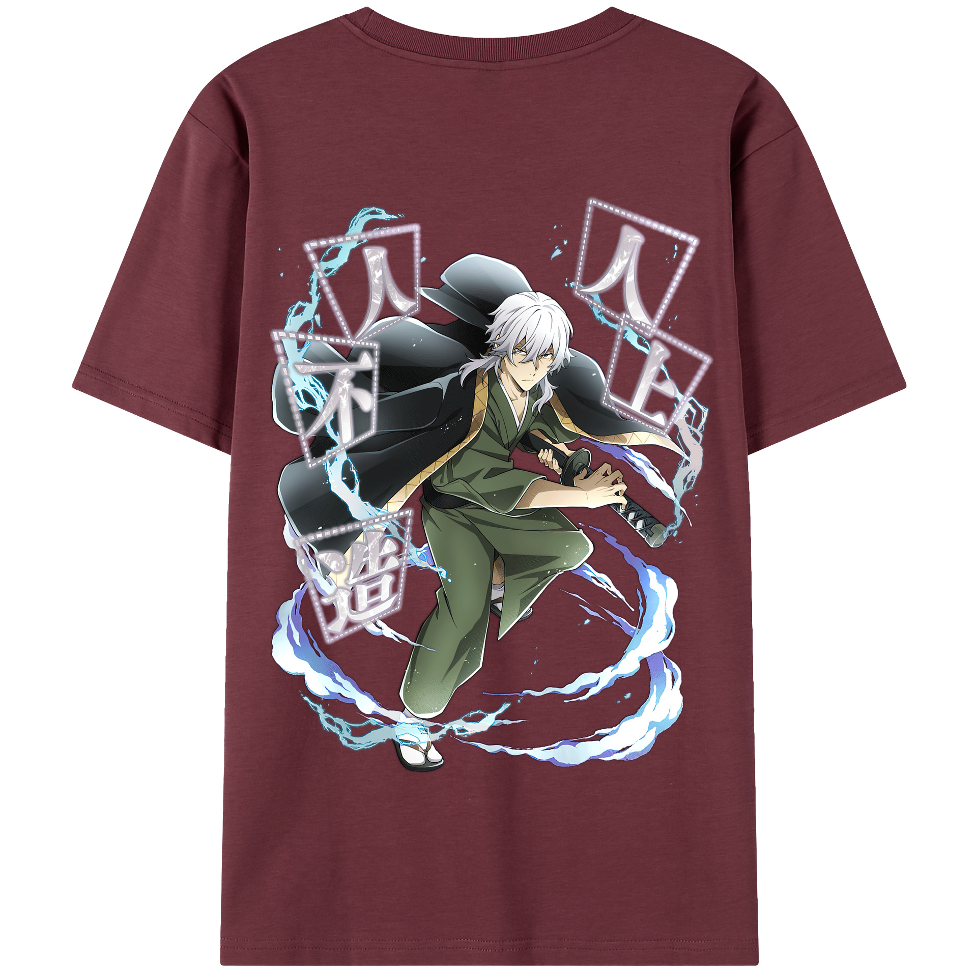 （画像用） 文豪ストレイドッグス Bungo Stray Dogs 綿100％半袖Tシャツ（背面プリント）
